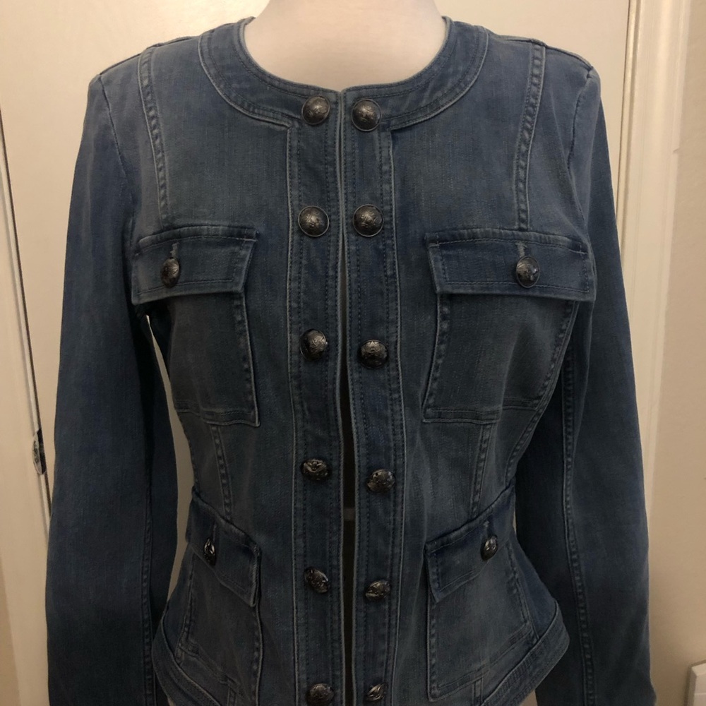 Denim Jacket, New size 10. White House Black Market